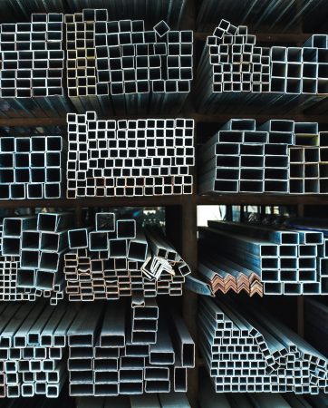 Large steel factory warehouse