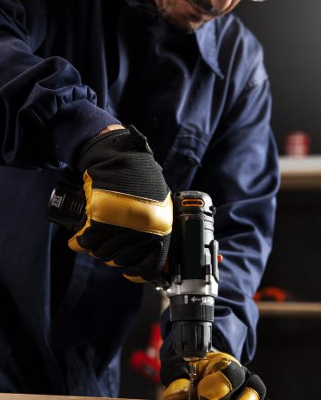 man-working-with-drill-front-view